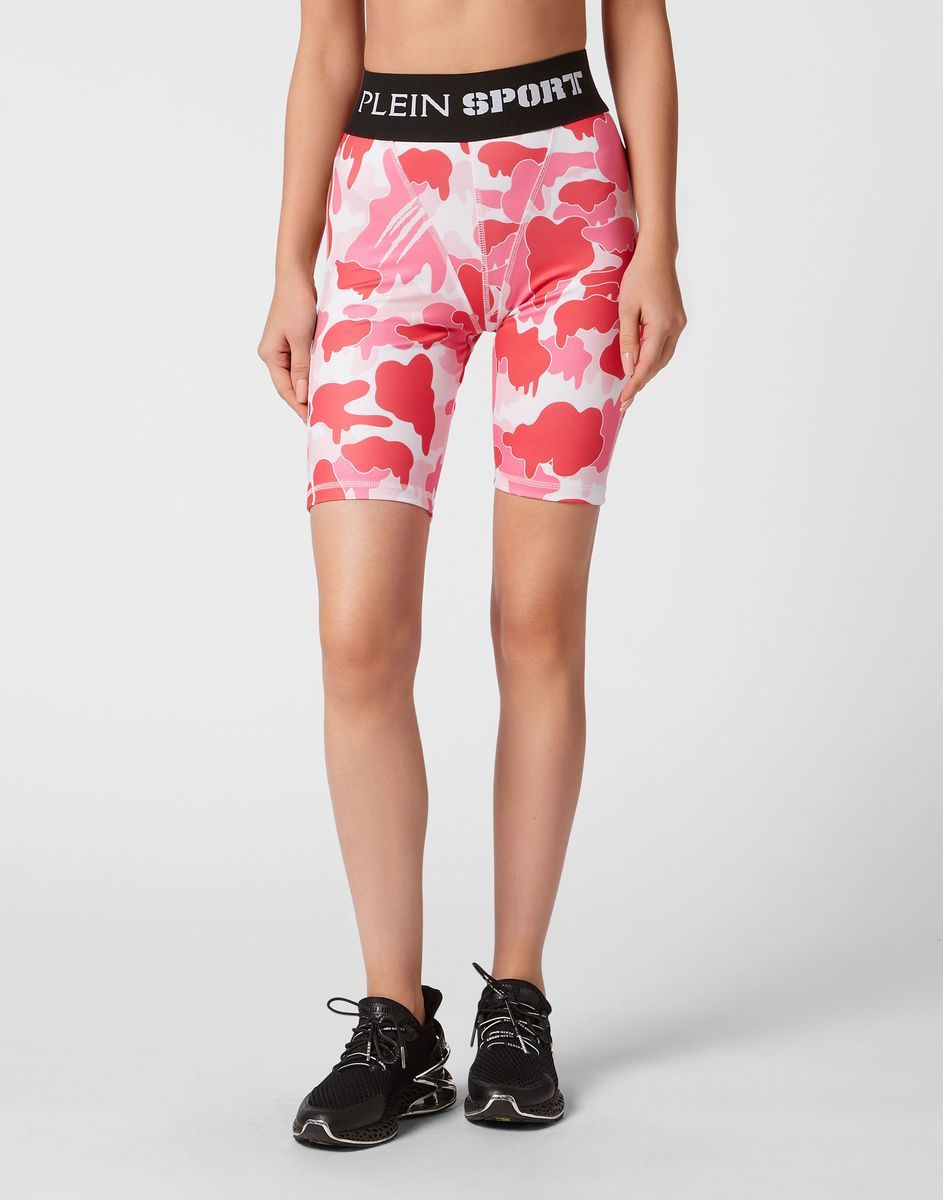 Biker-Shorts mit Camouflage-Muster
