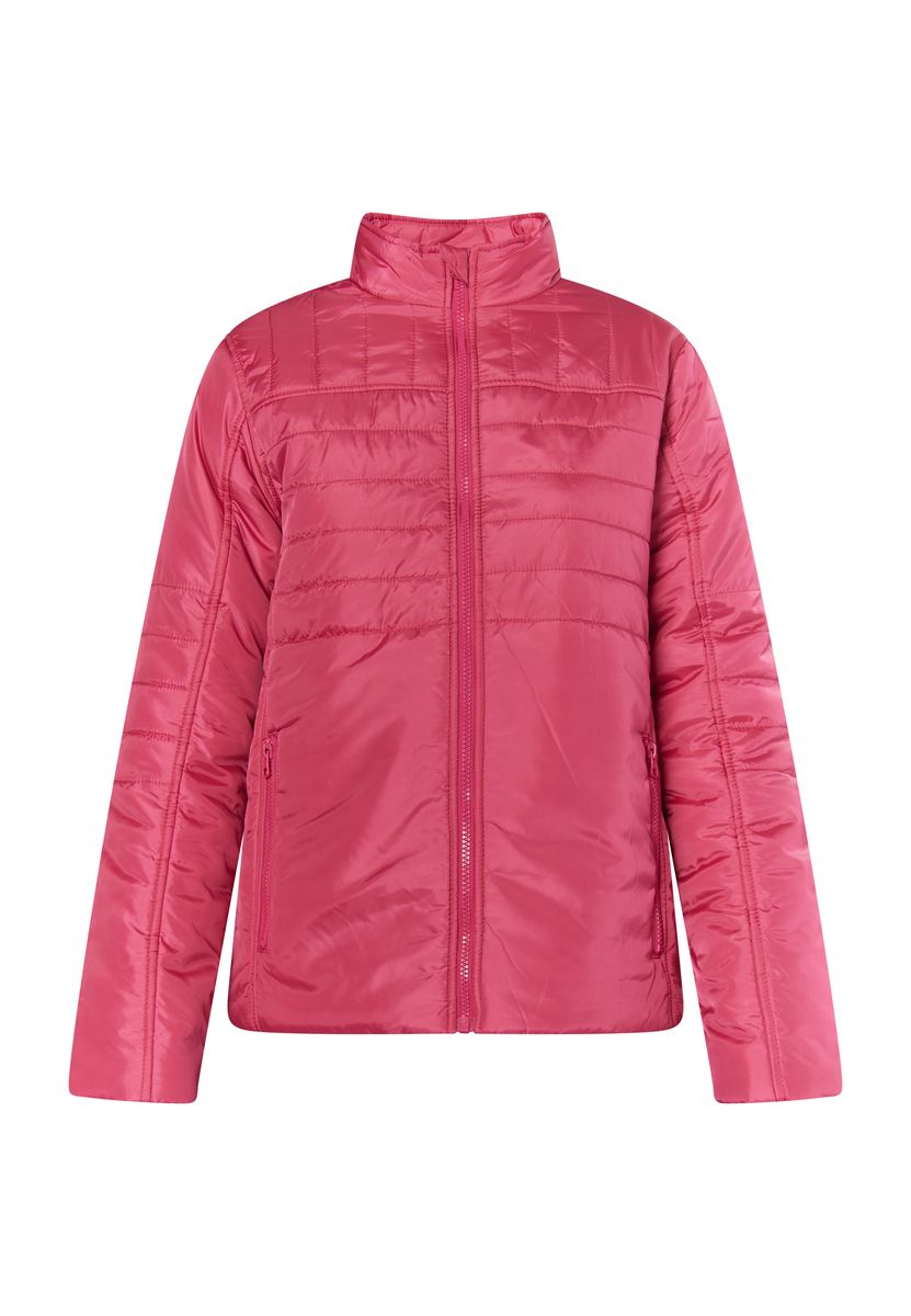 Leichte Steppjacke im Materialmix
