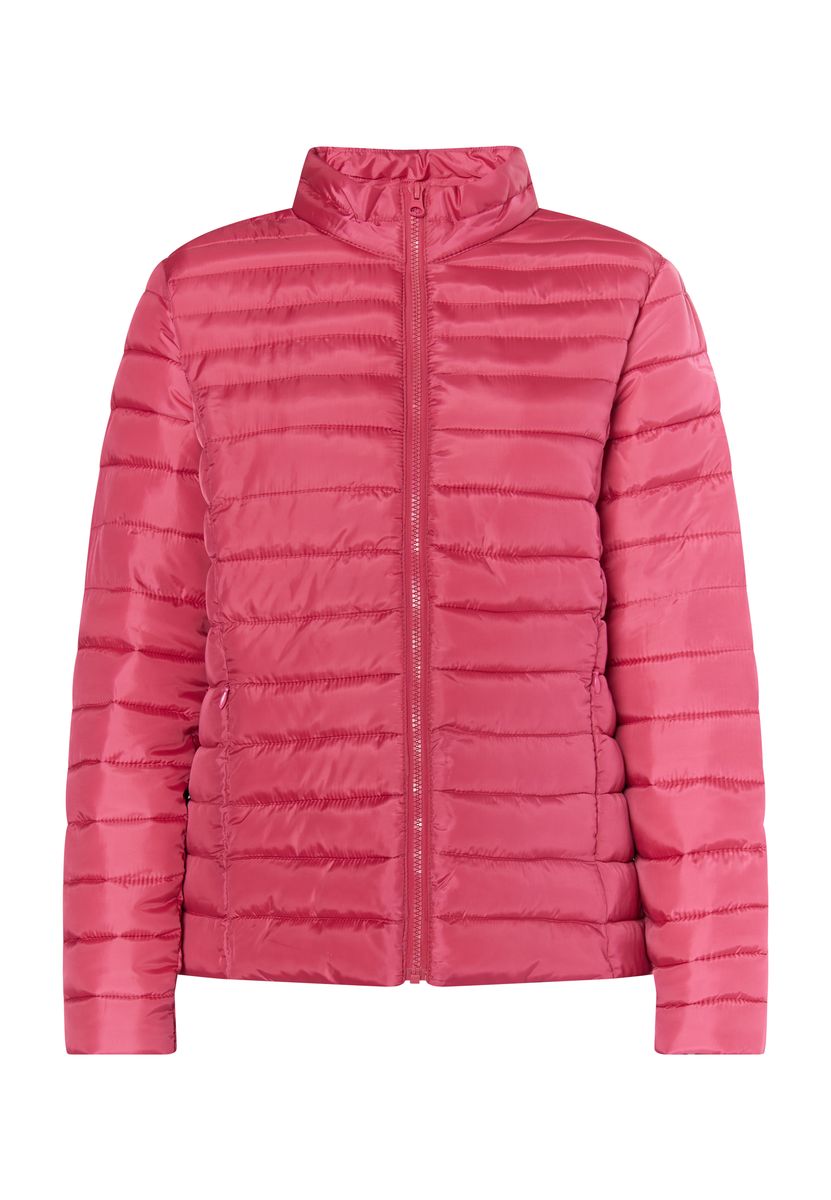 Leichte Steppjacke im Materialmix
