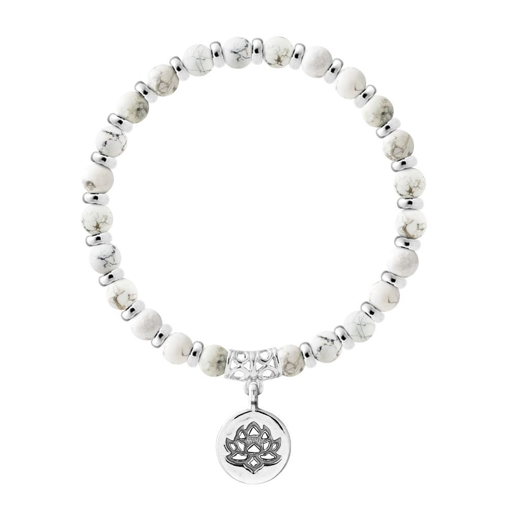 Magic Lotus Naturstein Armband