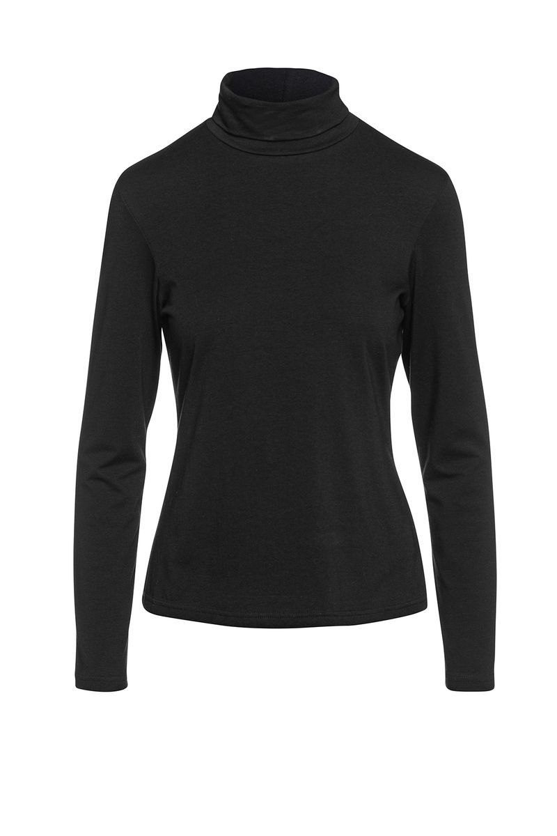 Körpernahes Rollkragenshirt aus Stretch