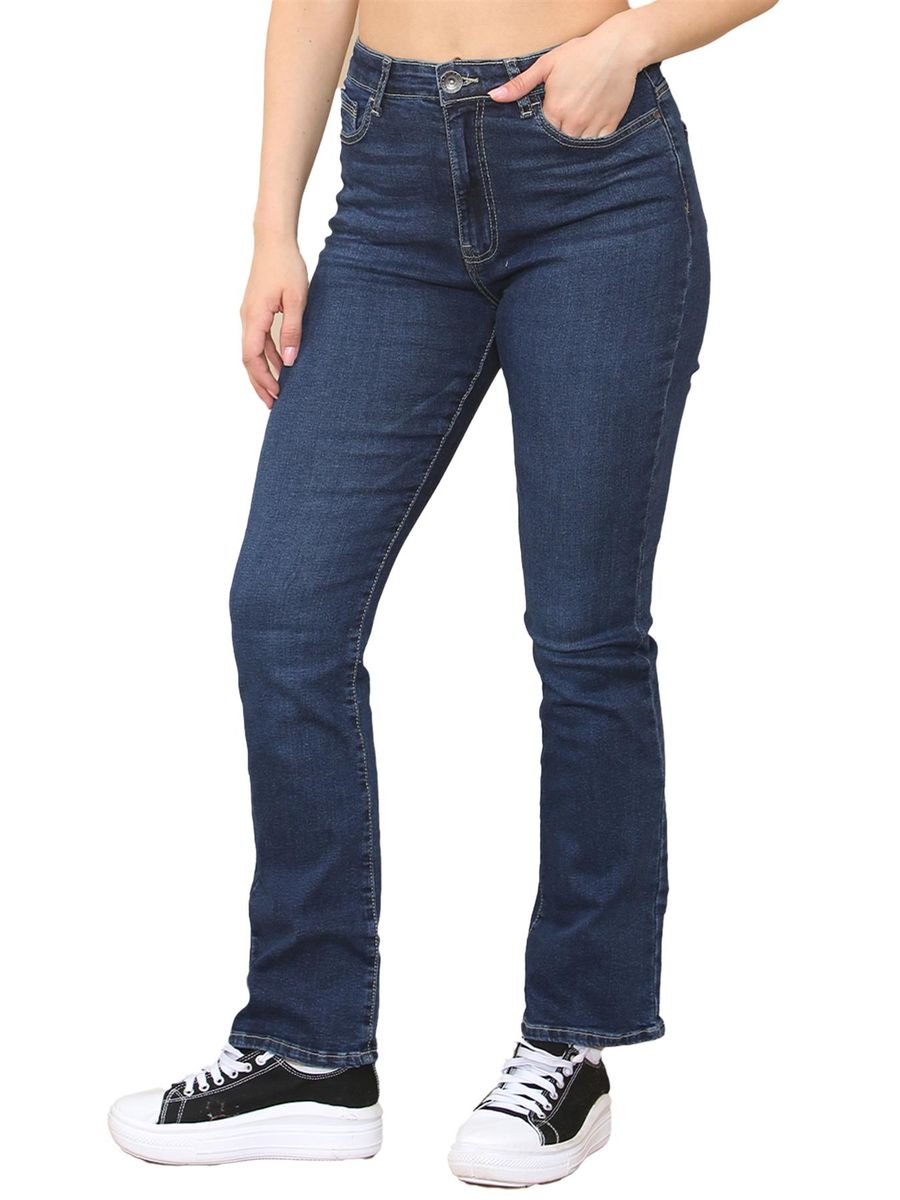 Klassische Bootcut-Jeans mit mittlerer Leibhöhe