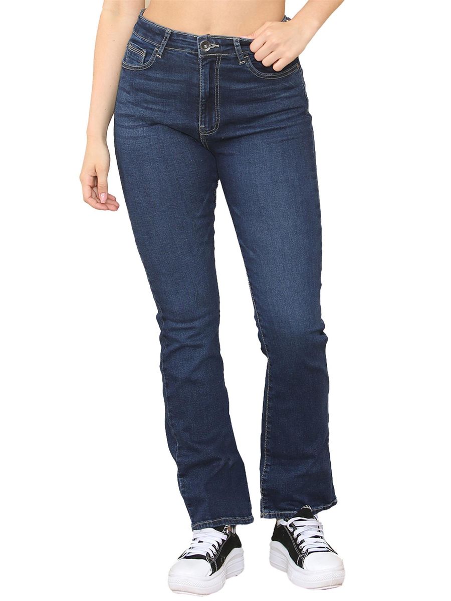 Klassische Bootcut-Jeans mit mittlerer Leibhöhe