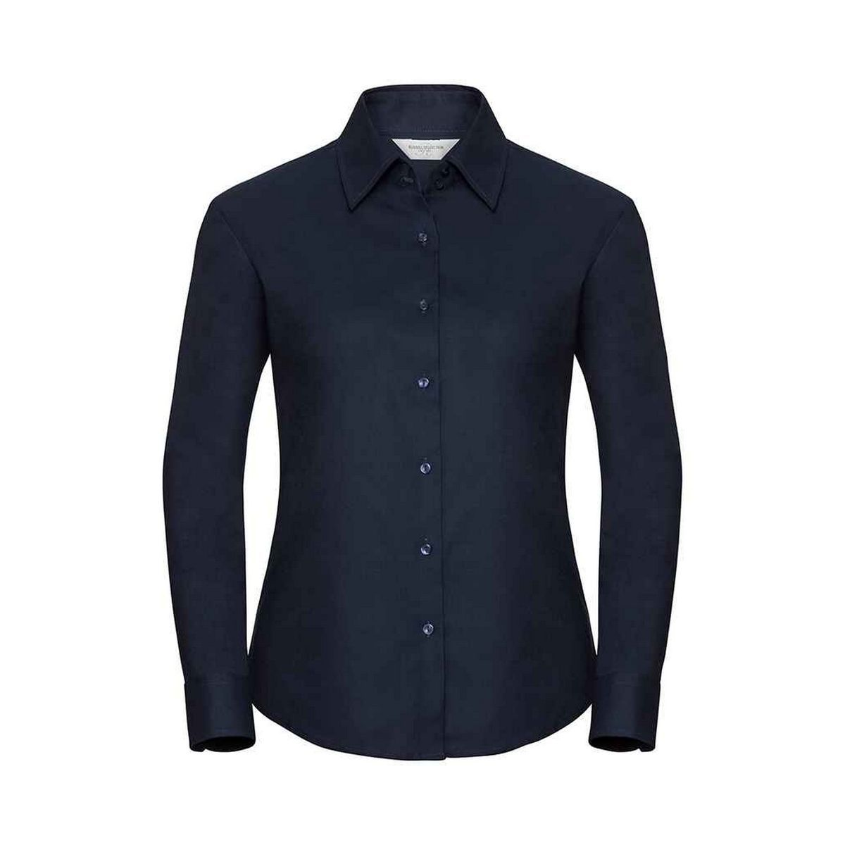 Tailliertes Oxford-Langarmhemd