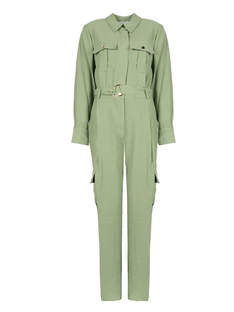 Taillierter Utility-Jumpsuit mit Gürtel
