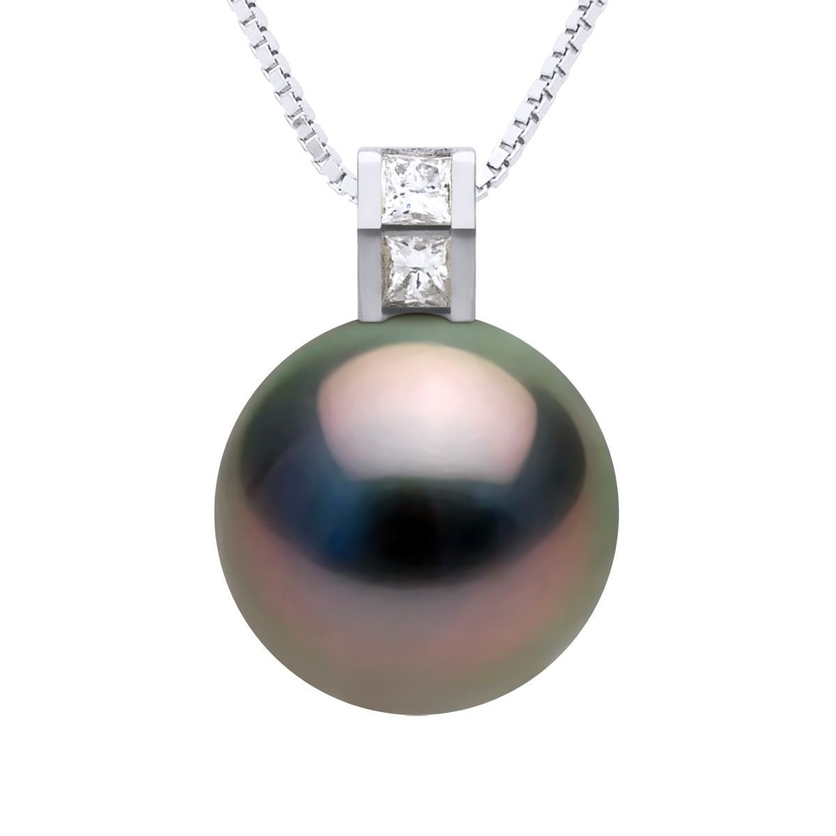 Eleganter Tahitiperlen-Anhänger mit Diamanten