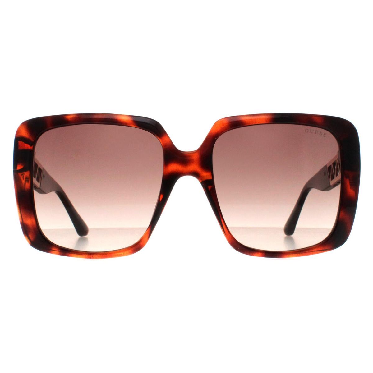 Übergroße quadratische Sonnenbrille in Schildpattoptik