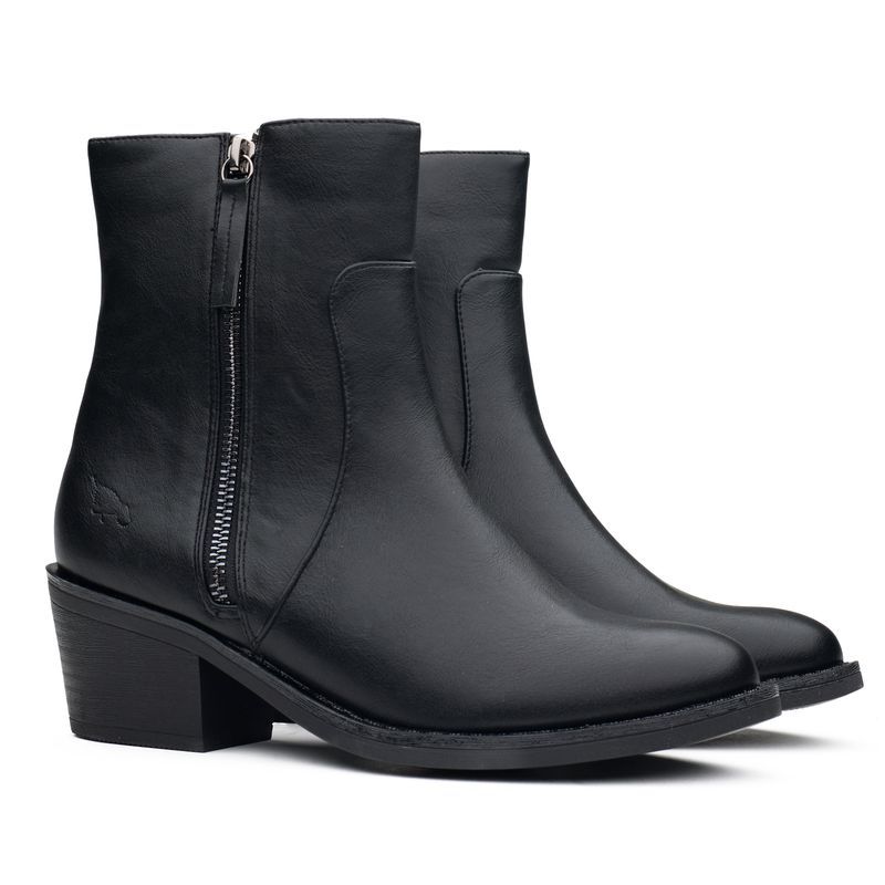 Klassische Stiefeletten mit Blockabsatz