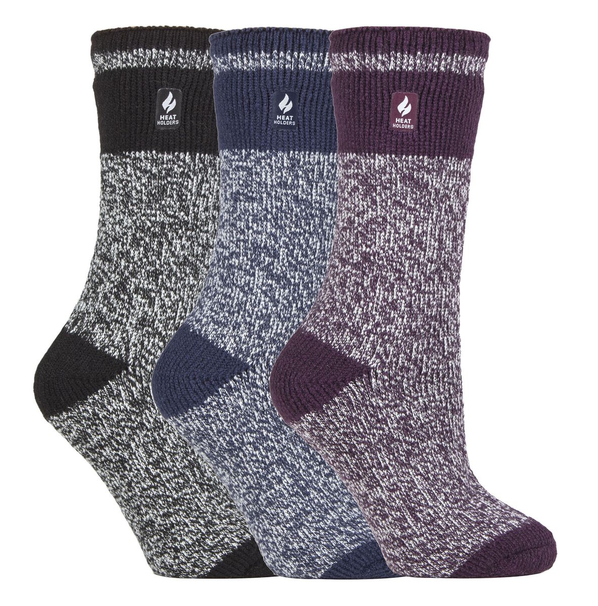 Dicke Thermo-Stiefelsocken mit Strickmuster