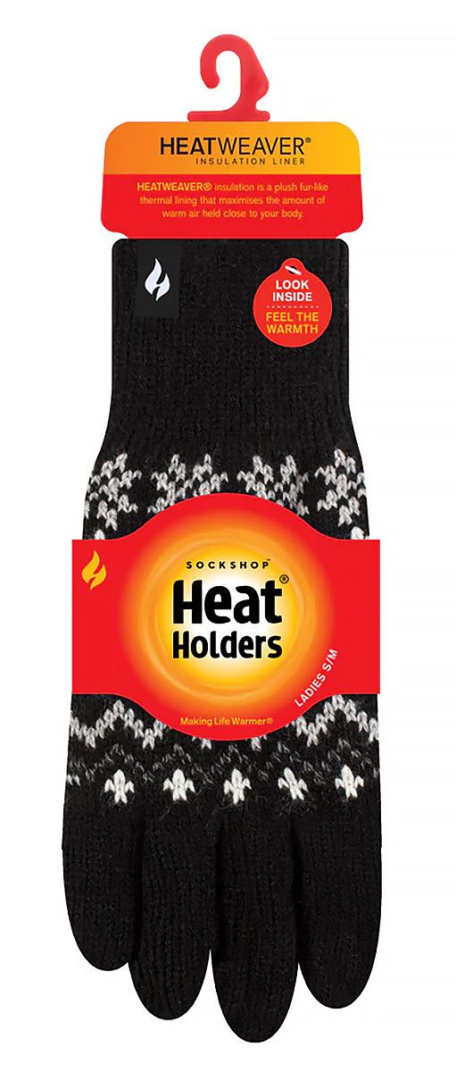 Thermohandschuhe mit Fair-Isle-Muster