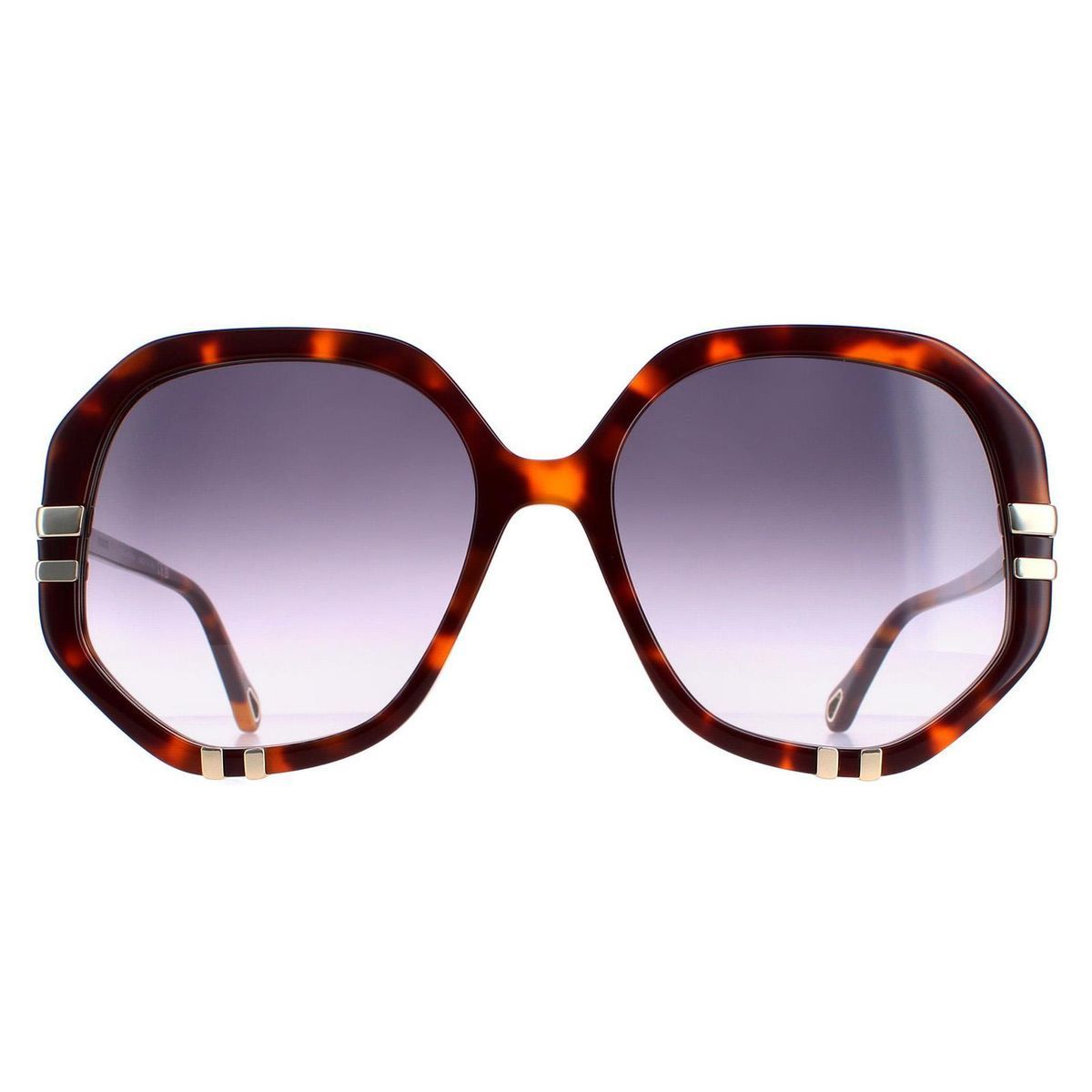 Übergroße Sechseckige Geometrische Sonnenbrille