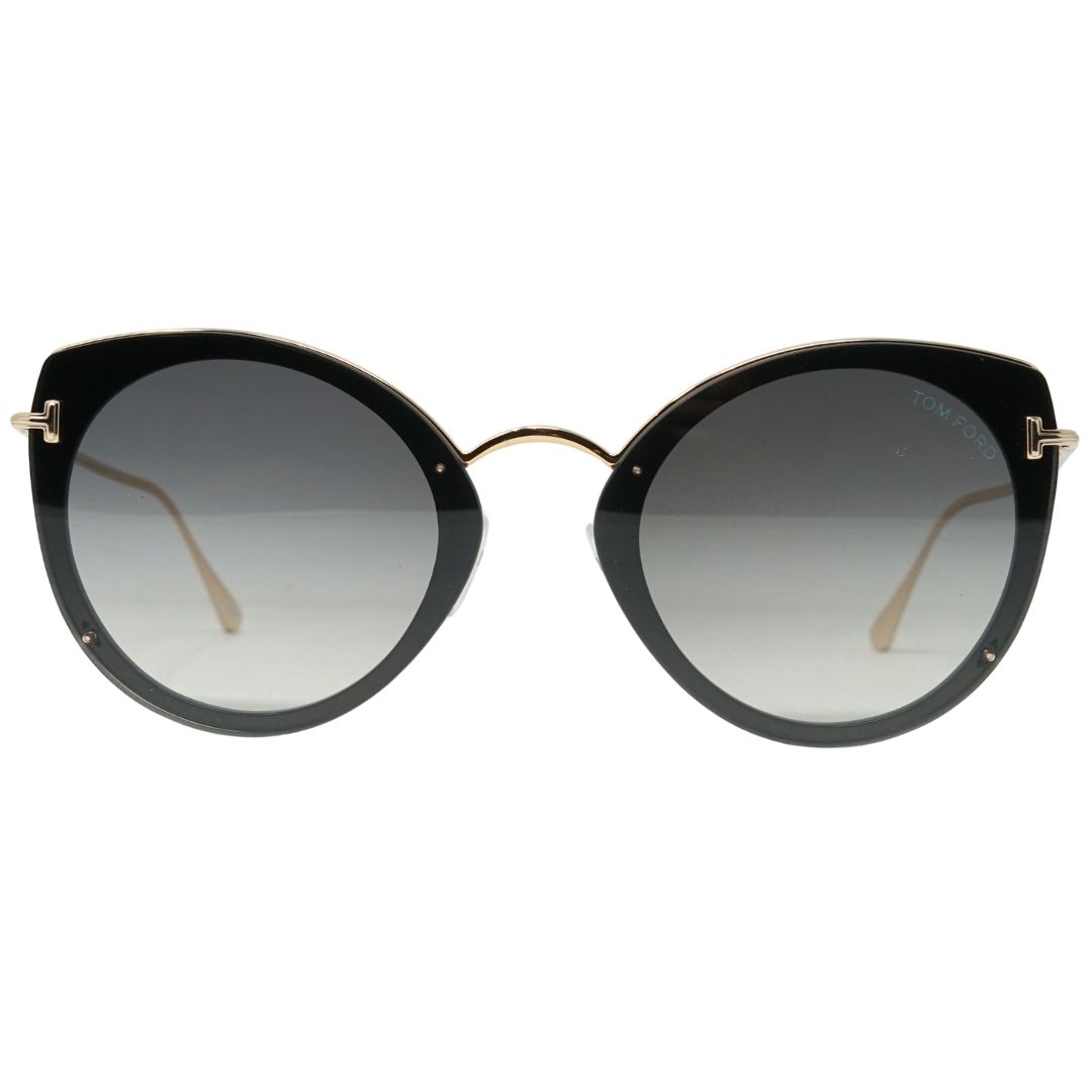 Schmetterling-Sonnenbrille mit Farbverlauf und Golddetails