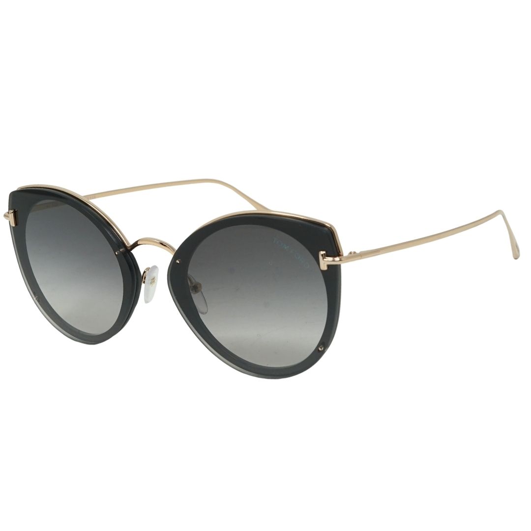 Schmetterling-Sonnenbrille mit Farbverlauf und Golddetails