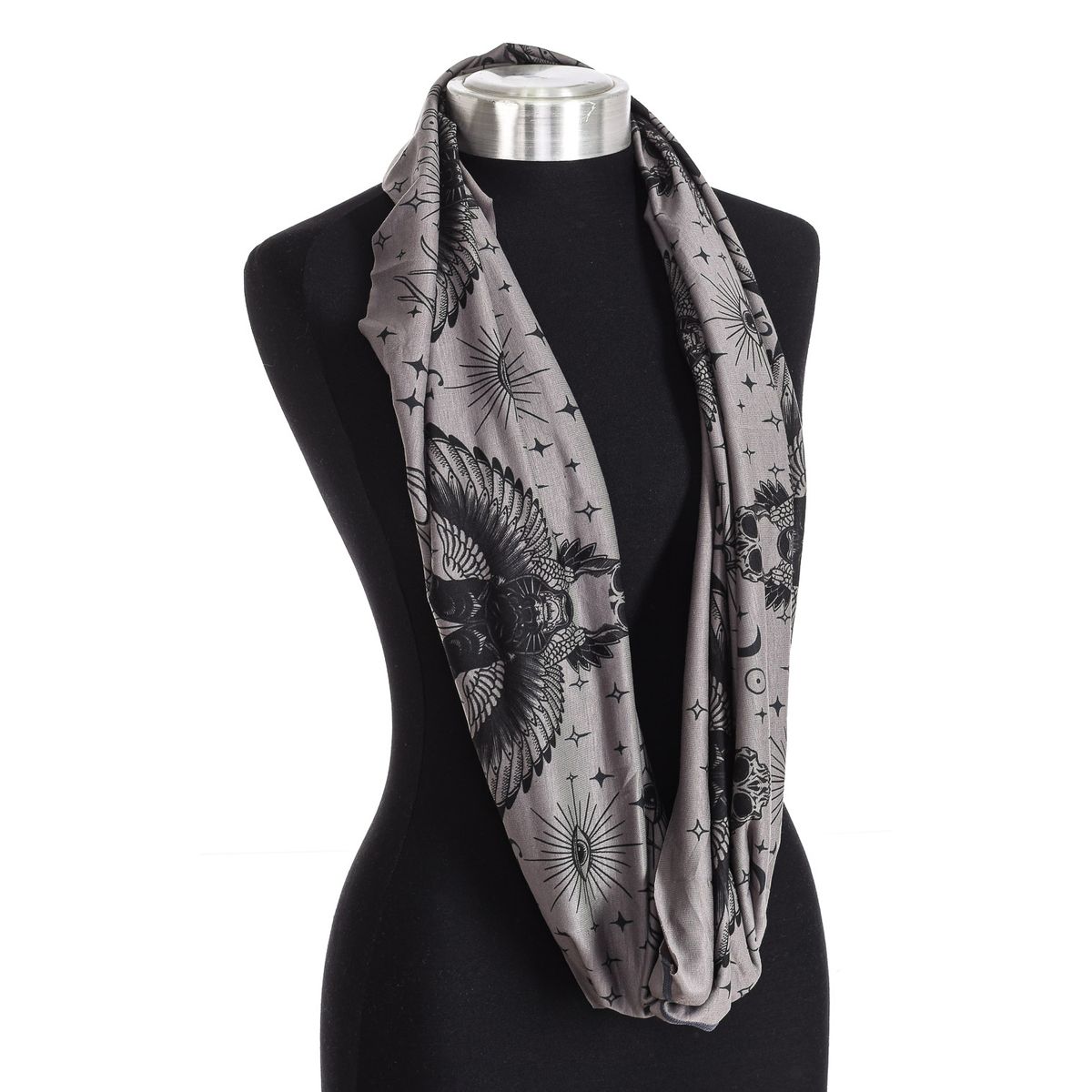 Infinity-Loop-Schal mit mystischem Print