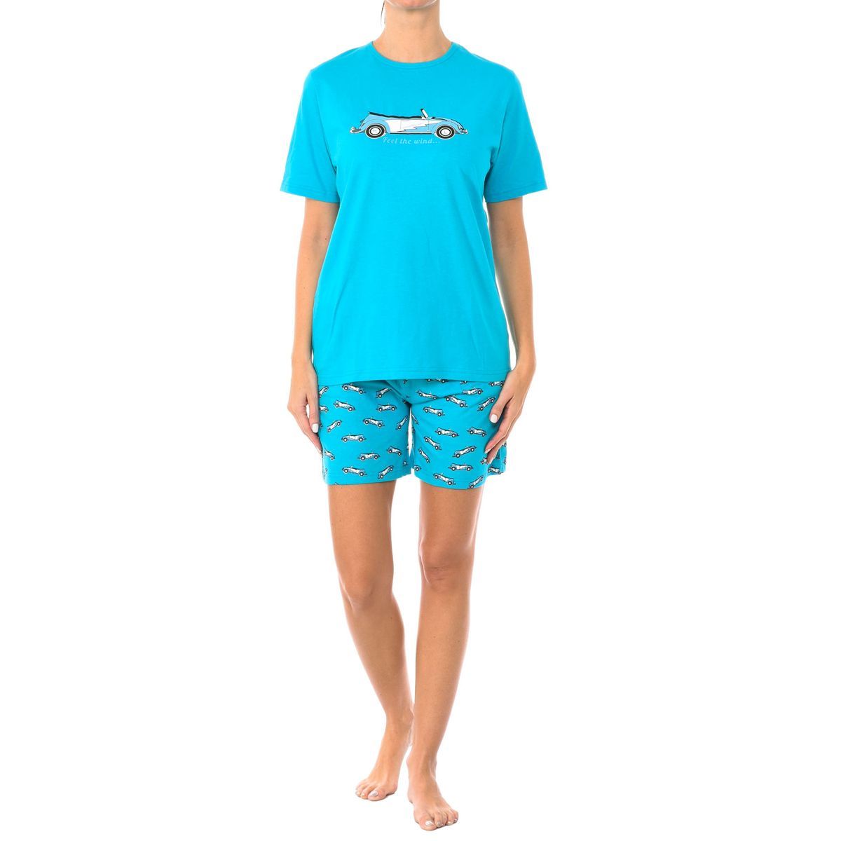 Kurzärmeliges Grafik-Pyjama-Set