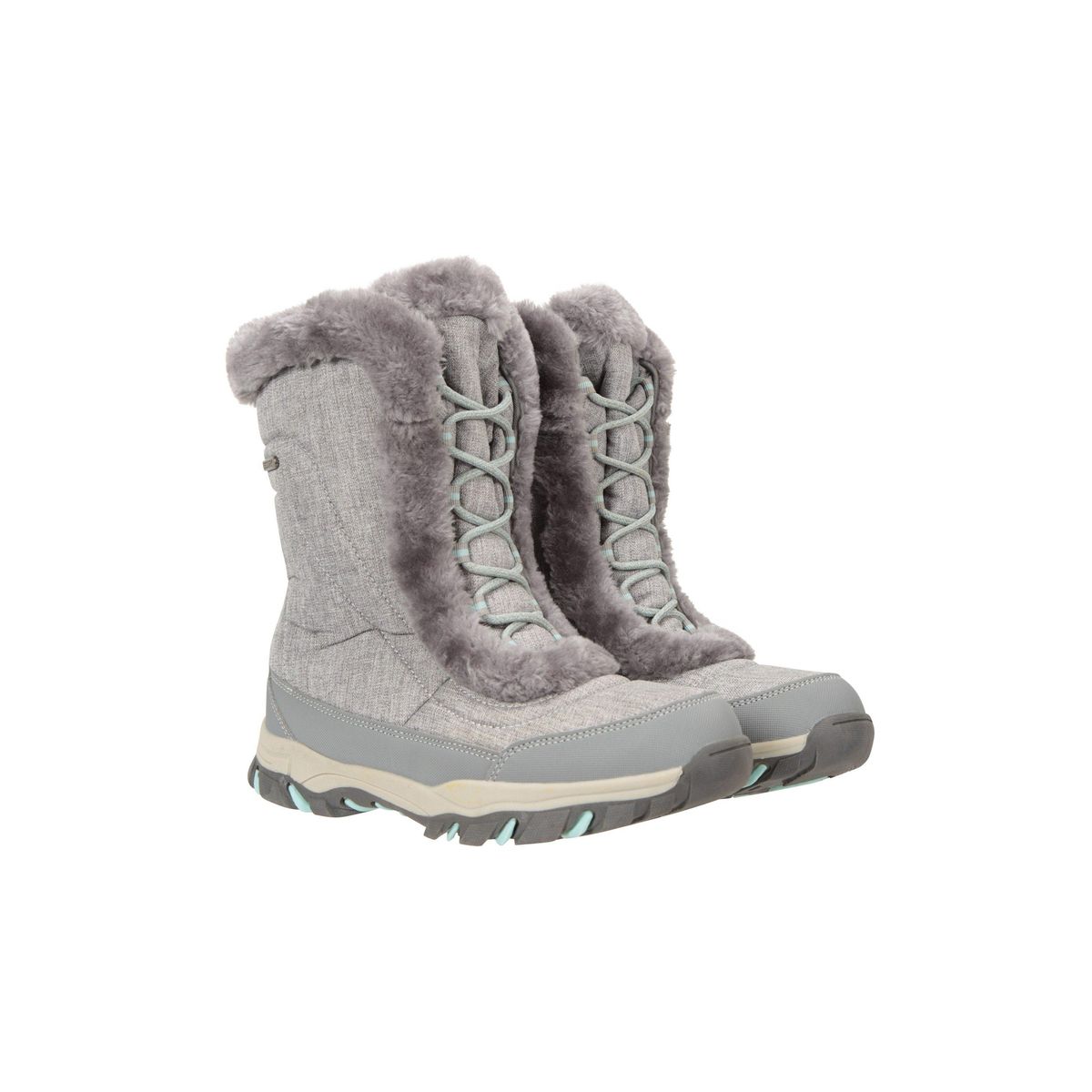 Mittelhohe Schneestiefel mit Kunstpelz