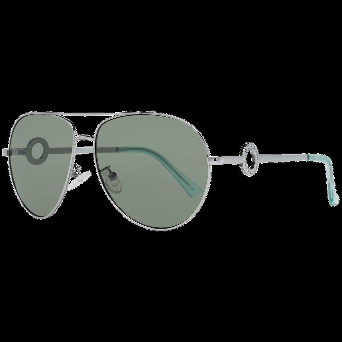 Flieger-Sonnenbrille mit Strass-Logo-Detail