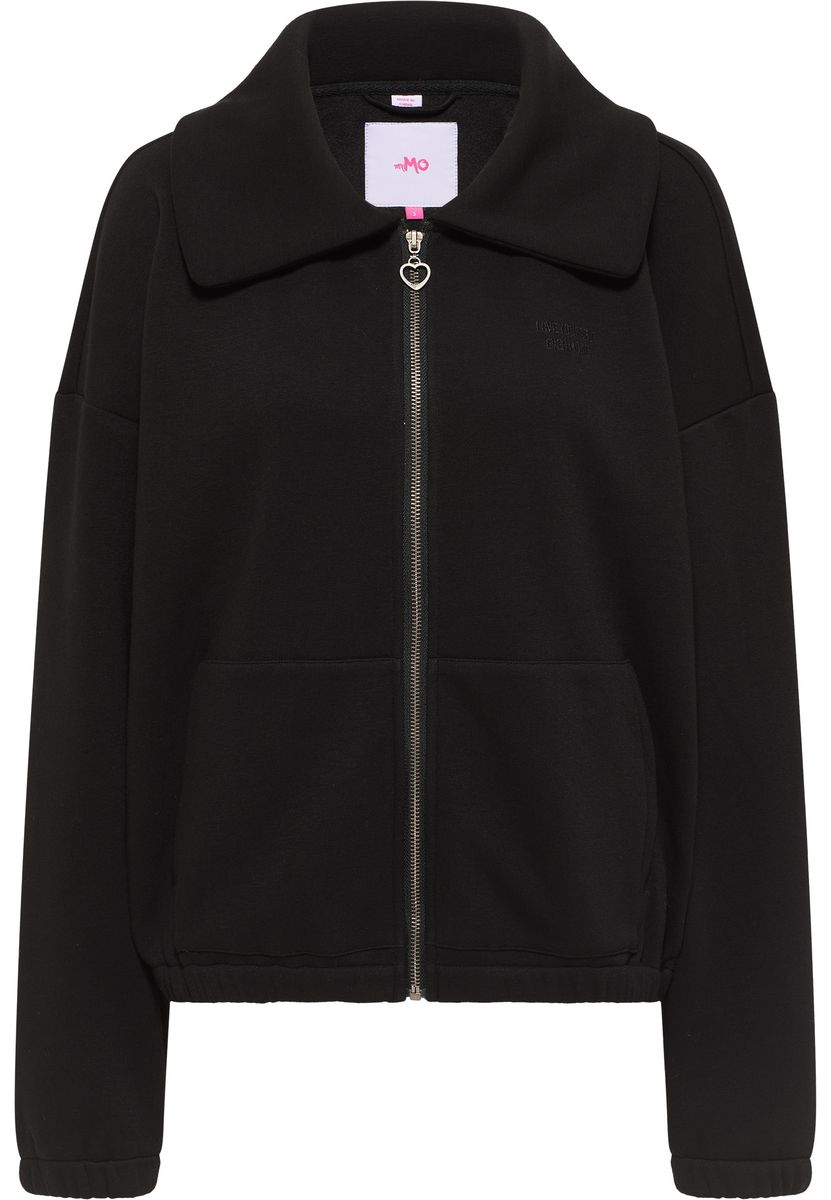 Oversized Sweatjacke mit Reißverschluss