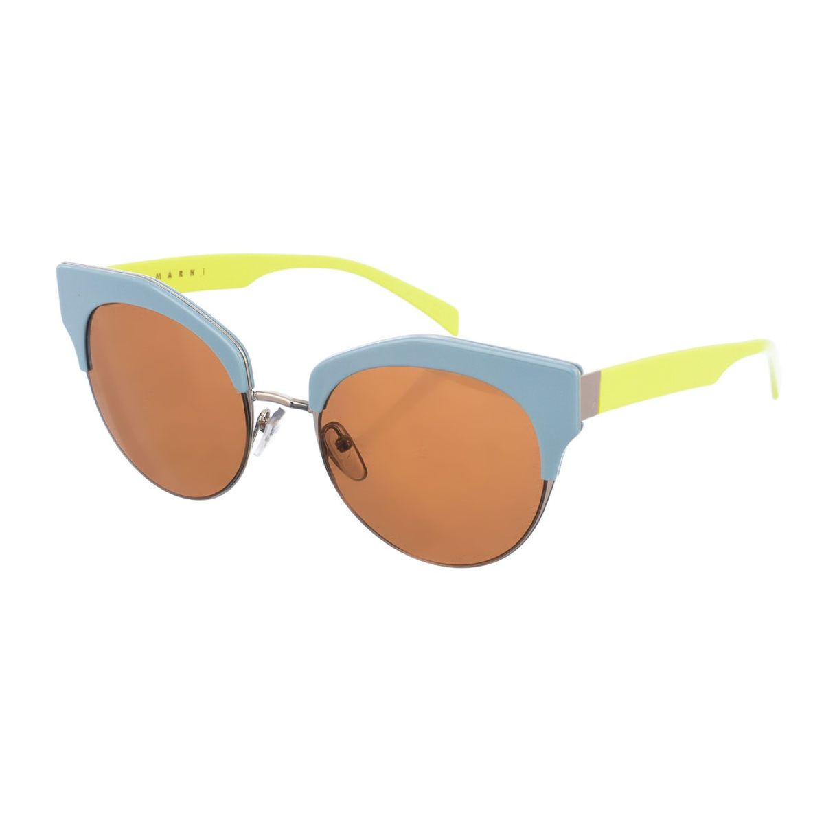 Oval-Sonnenbrille im Cat-Eye-Stil
