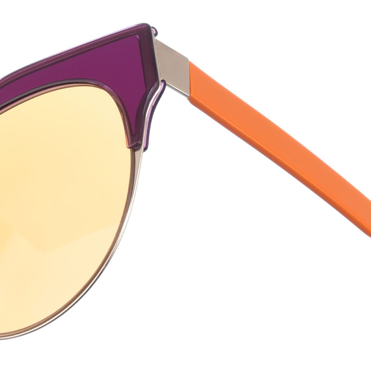 Oval-Sonnenbrille im Cat-Eye-Stil