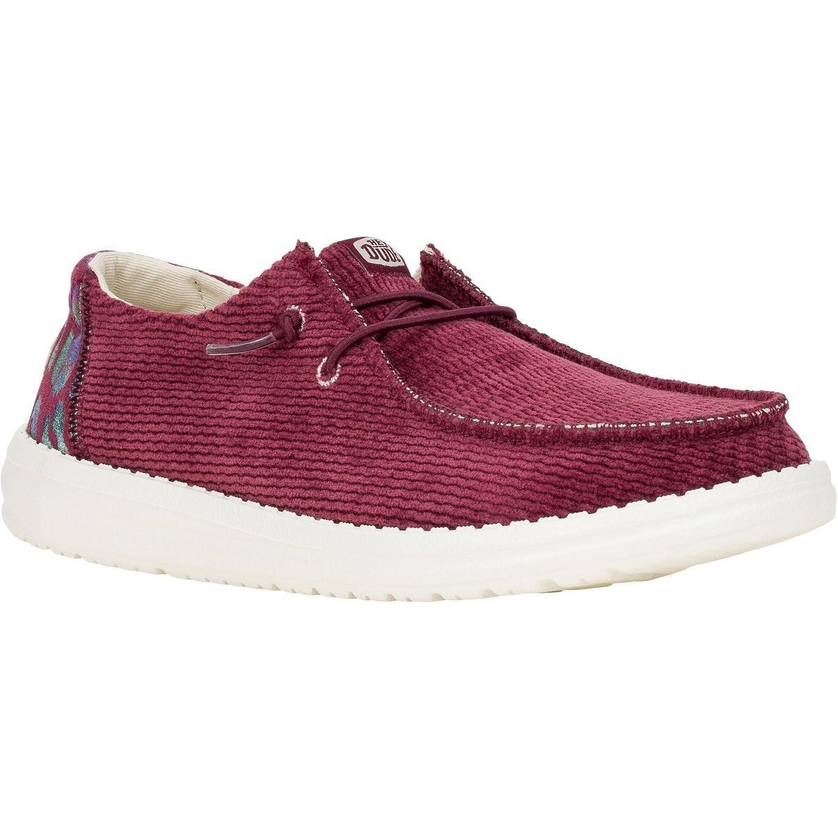 Cord-Loafer mit Tierprint-Detail
