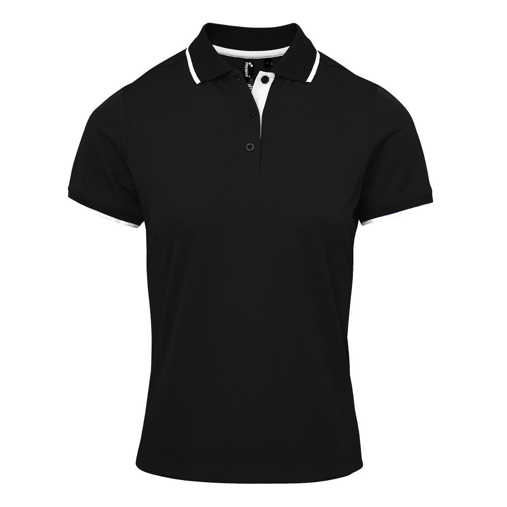 Piqué-Poloshirt mit Kontrast-Details