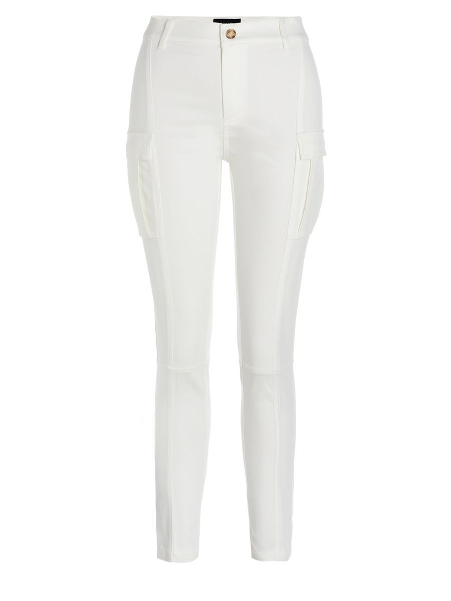 Schmal geschnittene Cargohose mit Nahtdetails