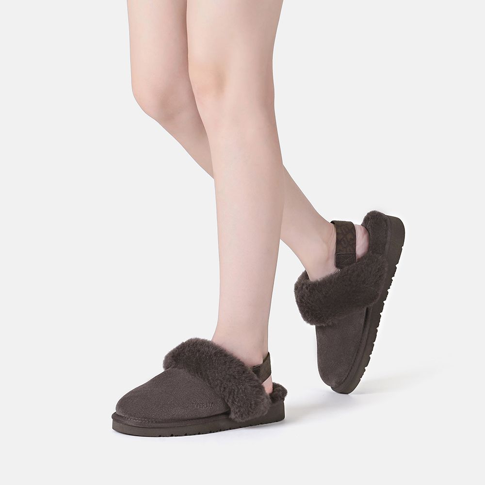 Pelican Slingback Hausschuhe aus Wildleder