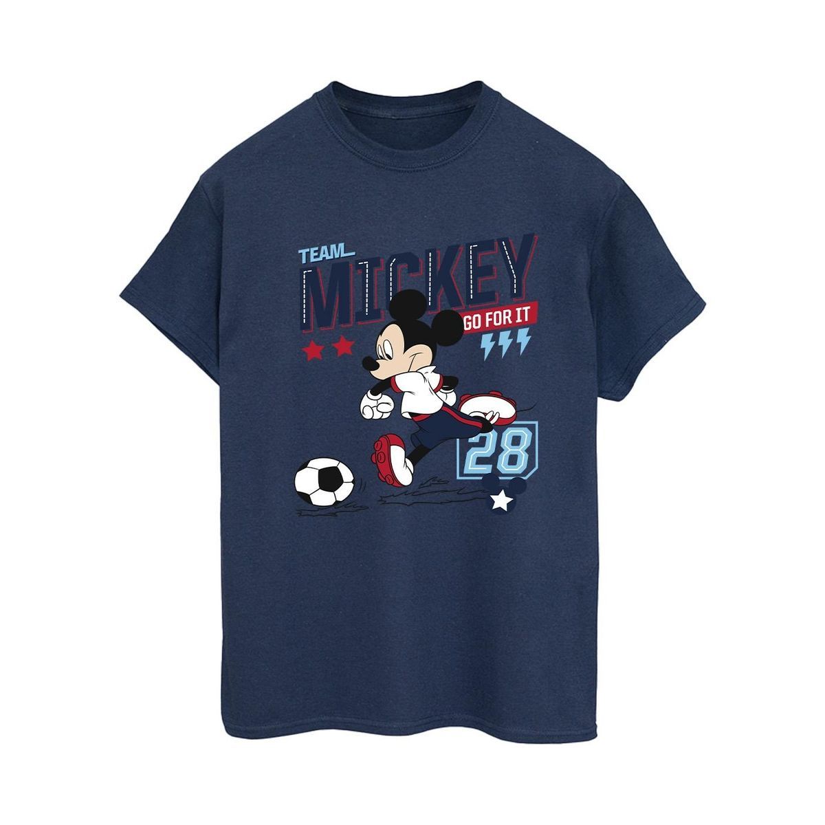 Grafik T-Shirt mit Fußballmotiv