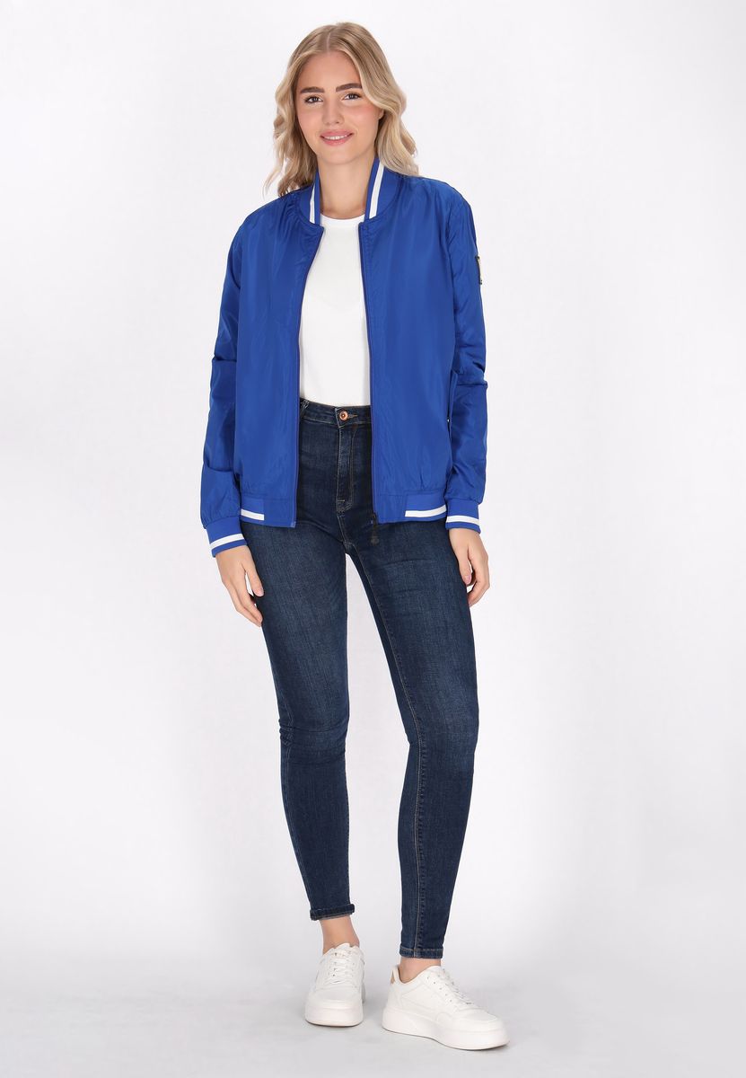 Leichte Bomberjacke mit Streifendetails