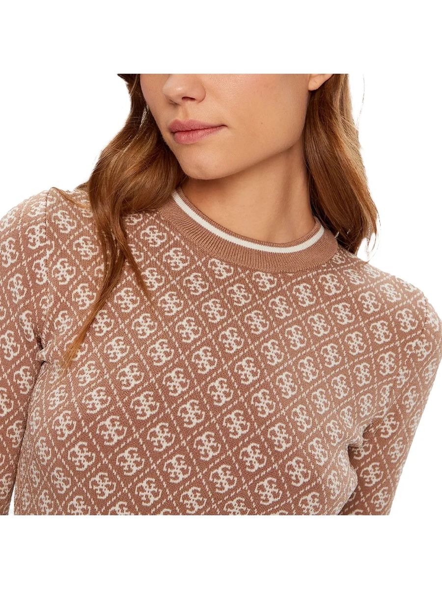 Strickpullover mit Monogramm-Muster