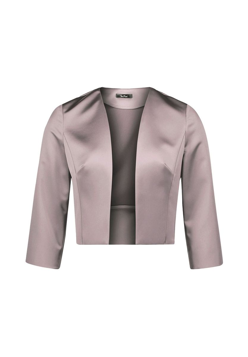 Eleganter Satin-Bolero mit Kellerfalten