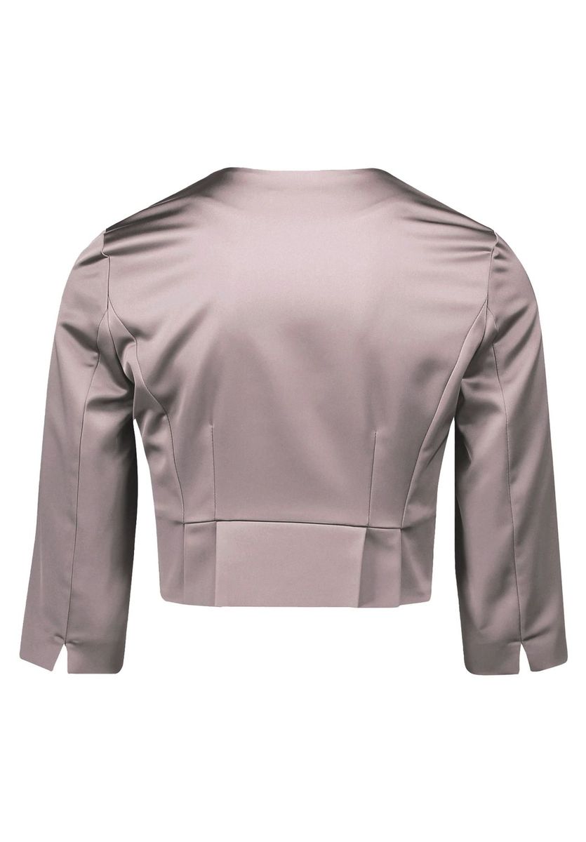 Eleganter Satin-Bolero mit Kellerfalten