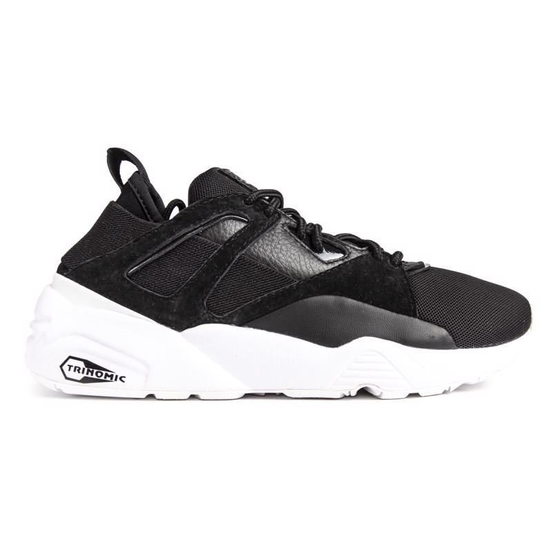 Mesh- und Wildleder-Sneaker mit Sockenpassform