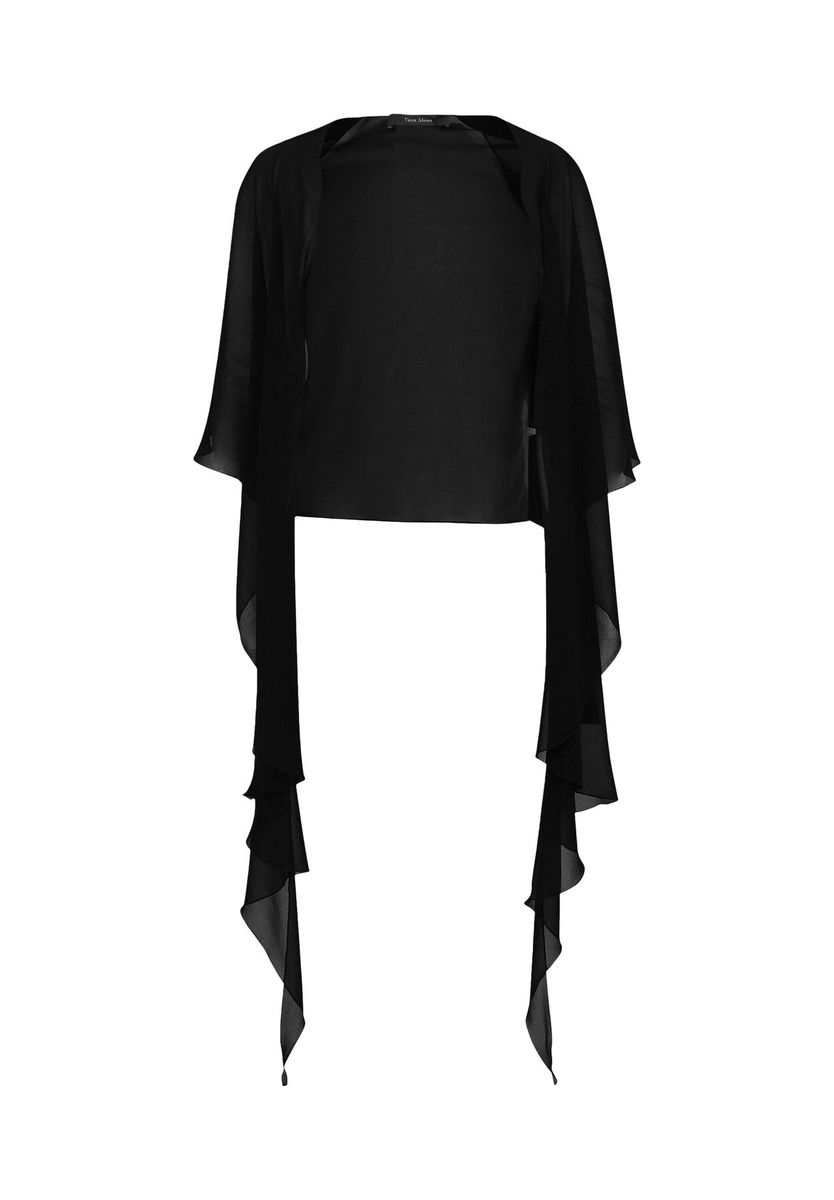 Elegante Chiffon-Stola mit Volants