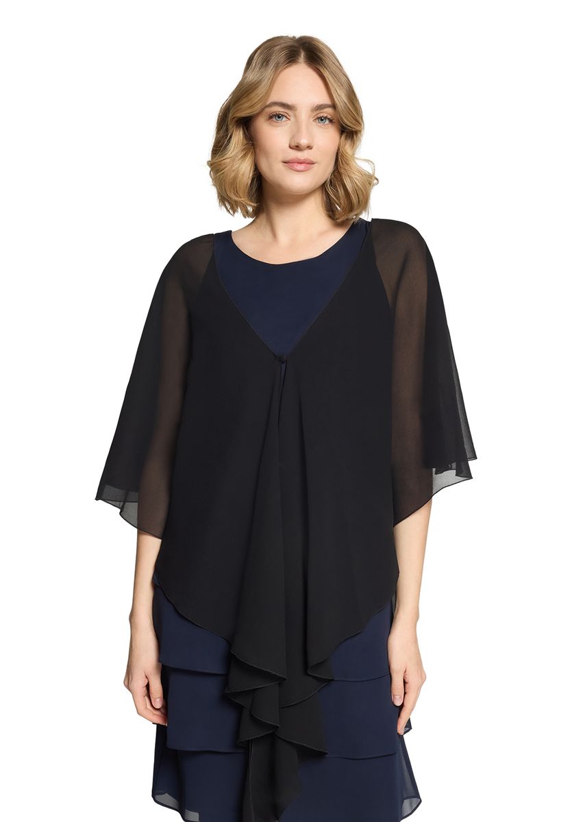 Elegante Chiffon-Stola mit Volants