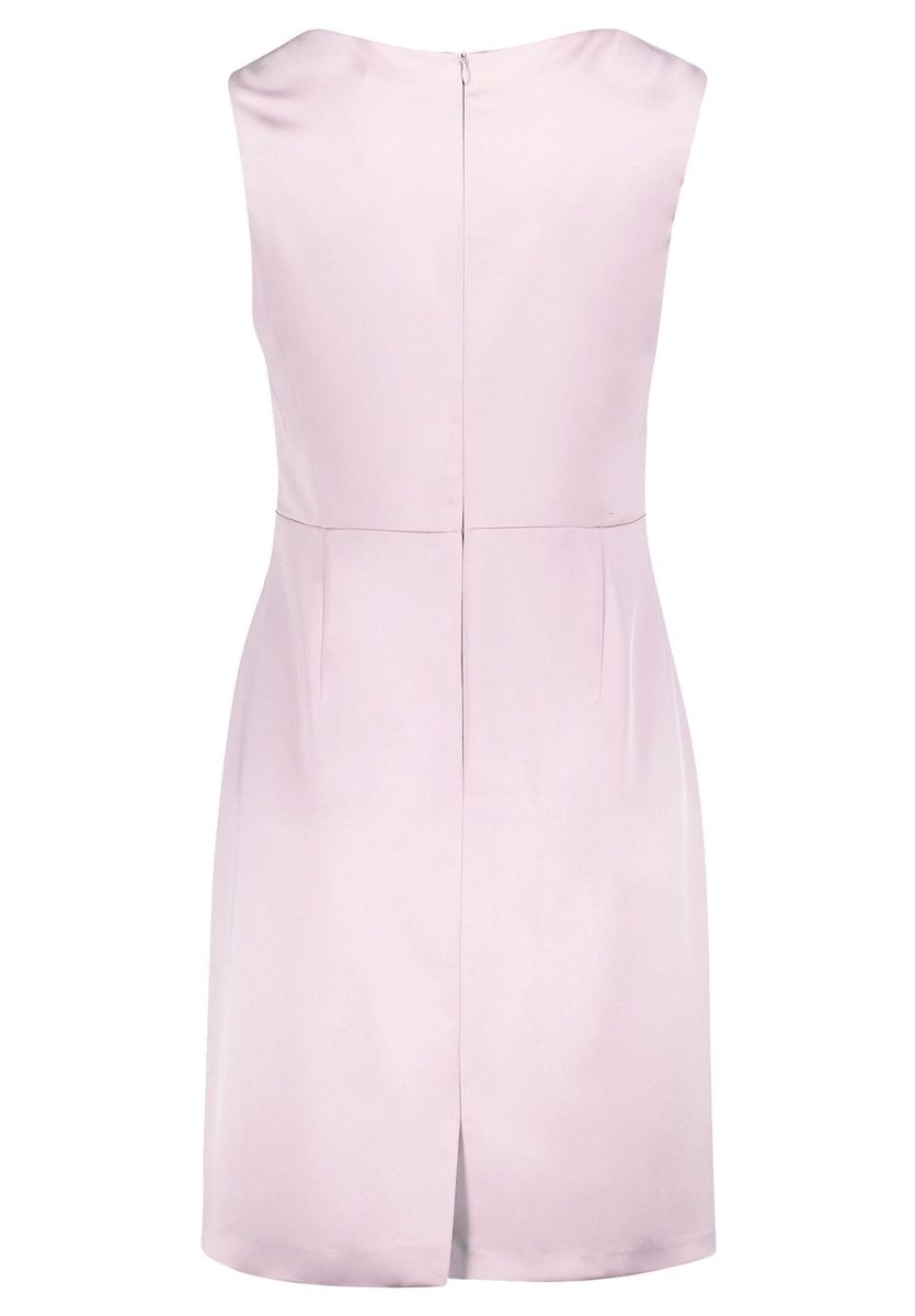 Elegantes Etuikleid mit Satin-Raffung