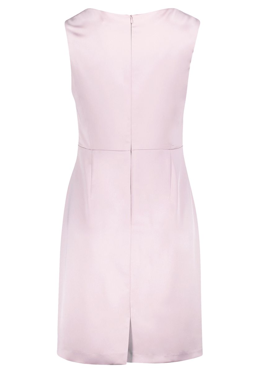 Elegantes Etuikleid mit Satin-Raffung
