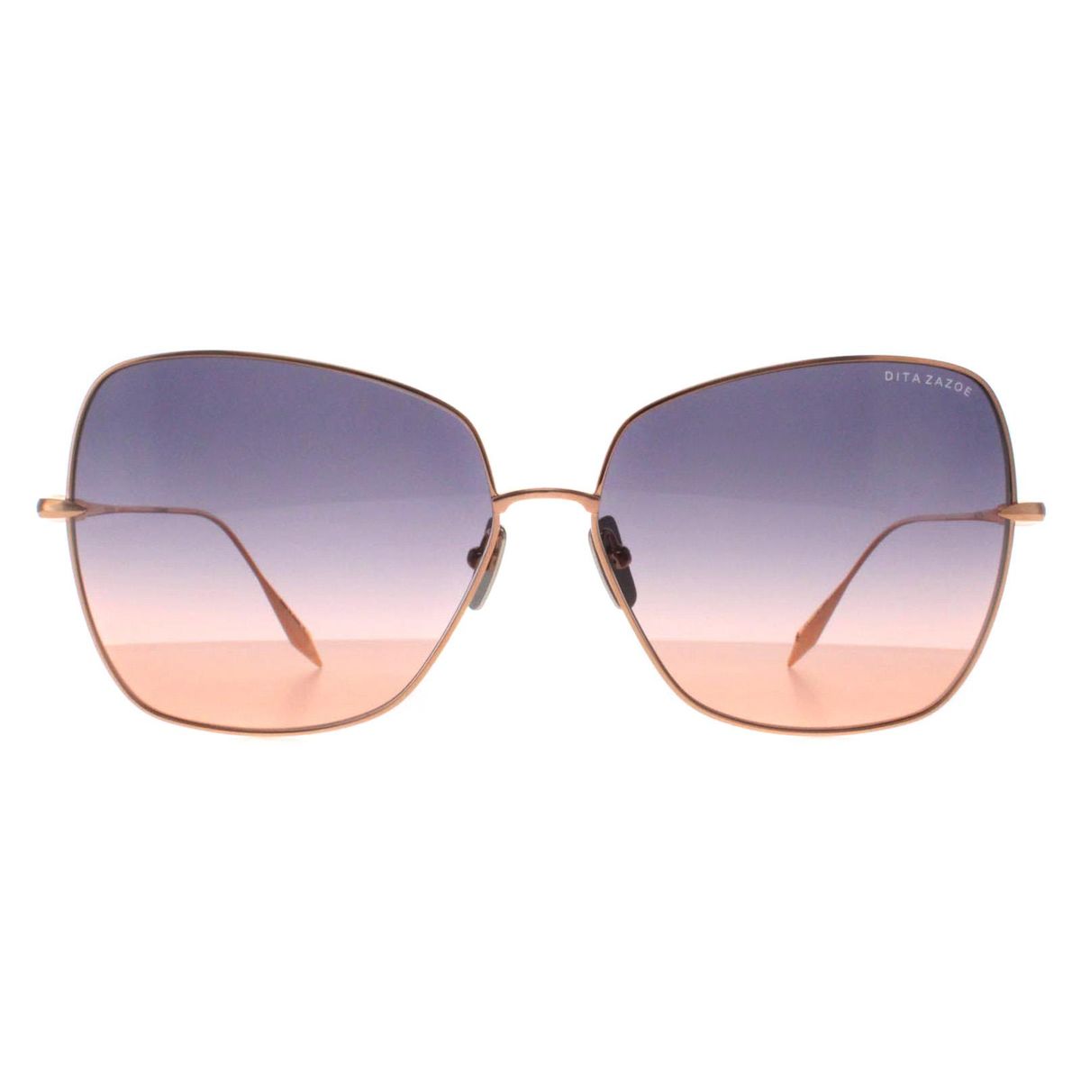 Skulpturale Zazoe Cat-Eye-Sonnenbrille