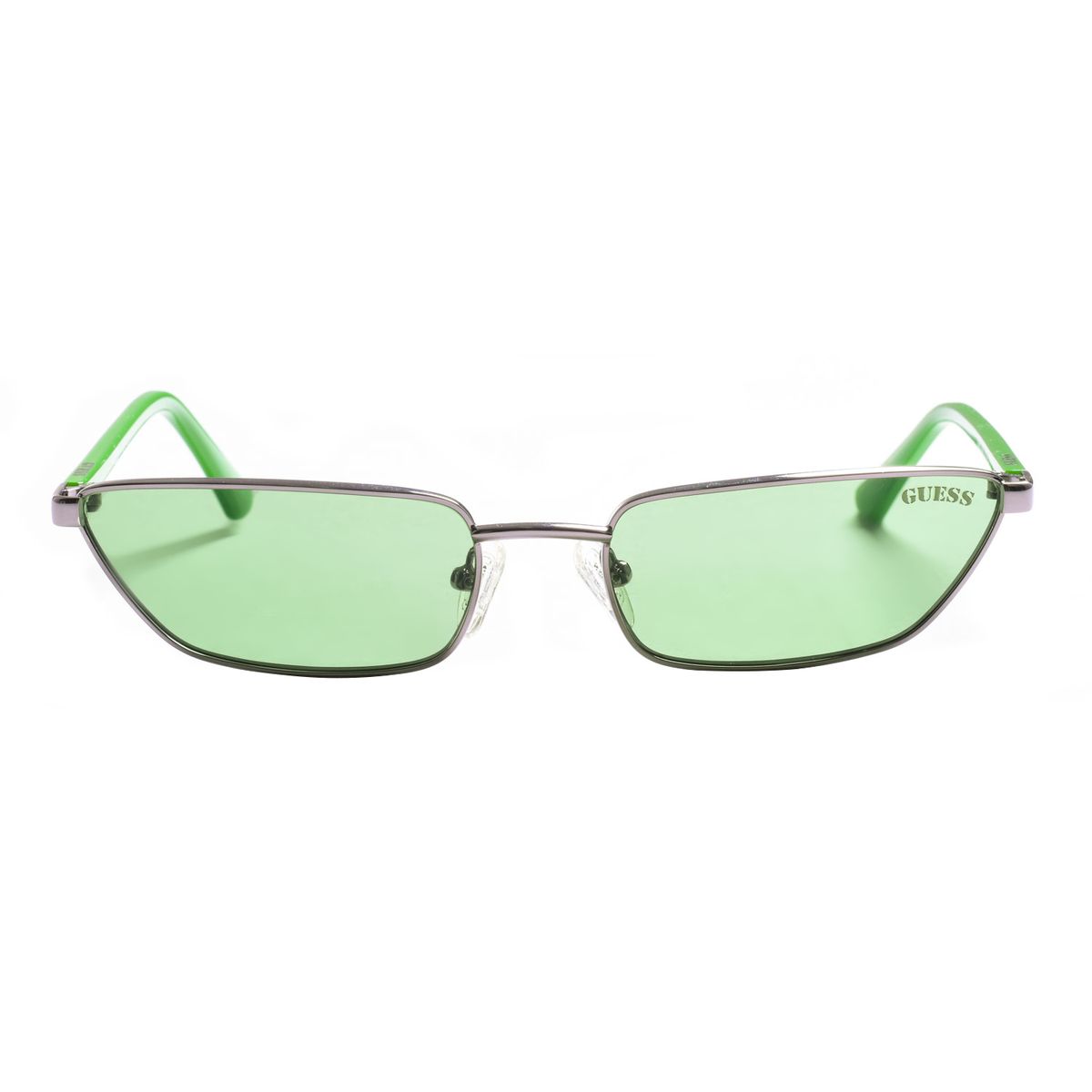 Schmale rechteckige getönte Sonnenbrille