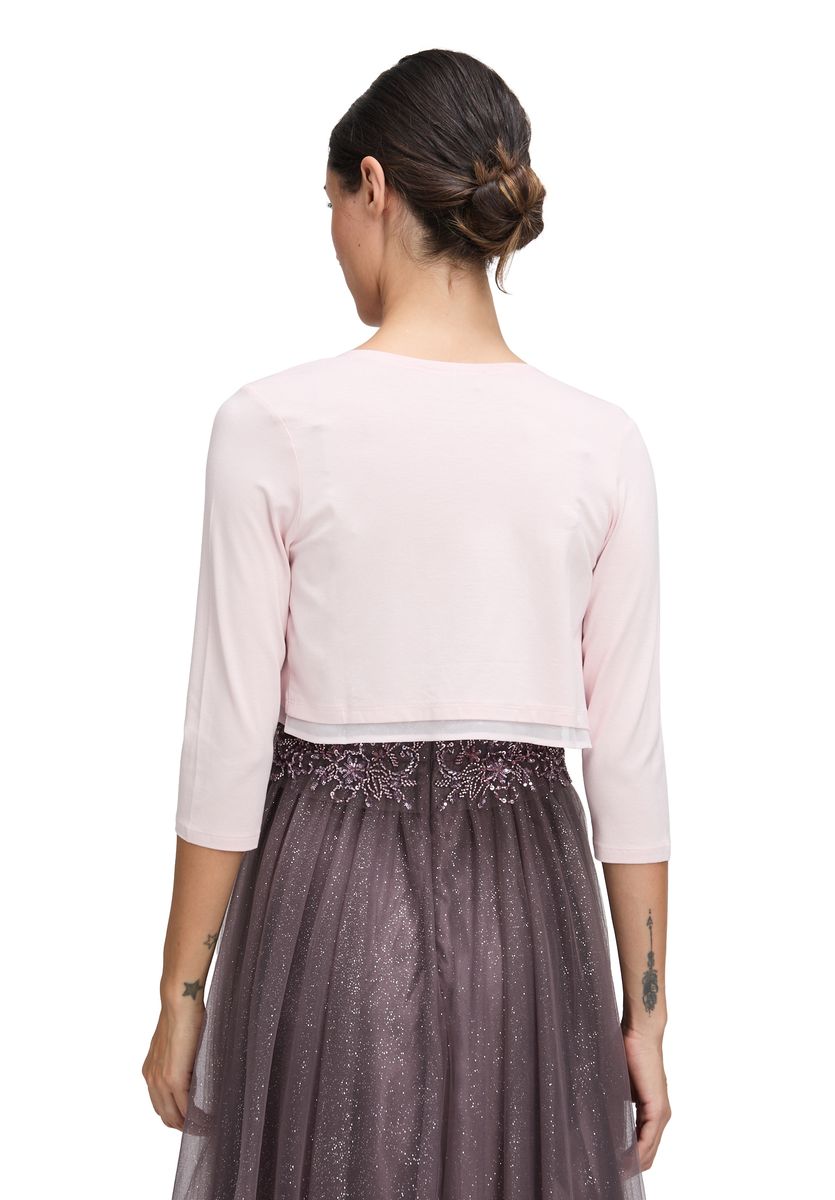 Eleganter langärmliger Jersey-Bolero