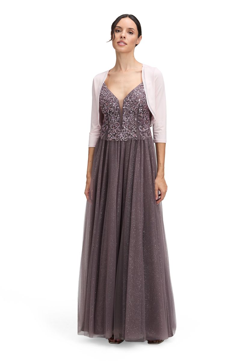 Eleganter langärmliger Jersey-Bolero