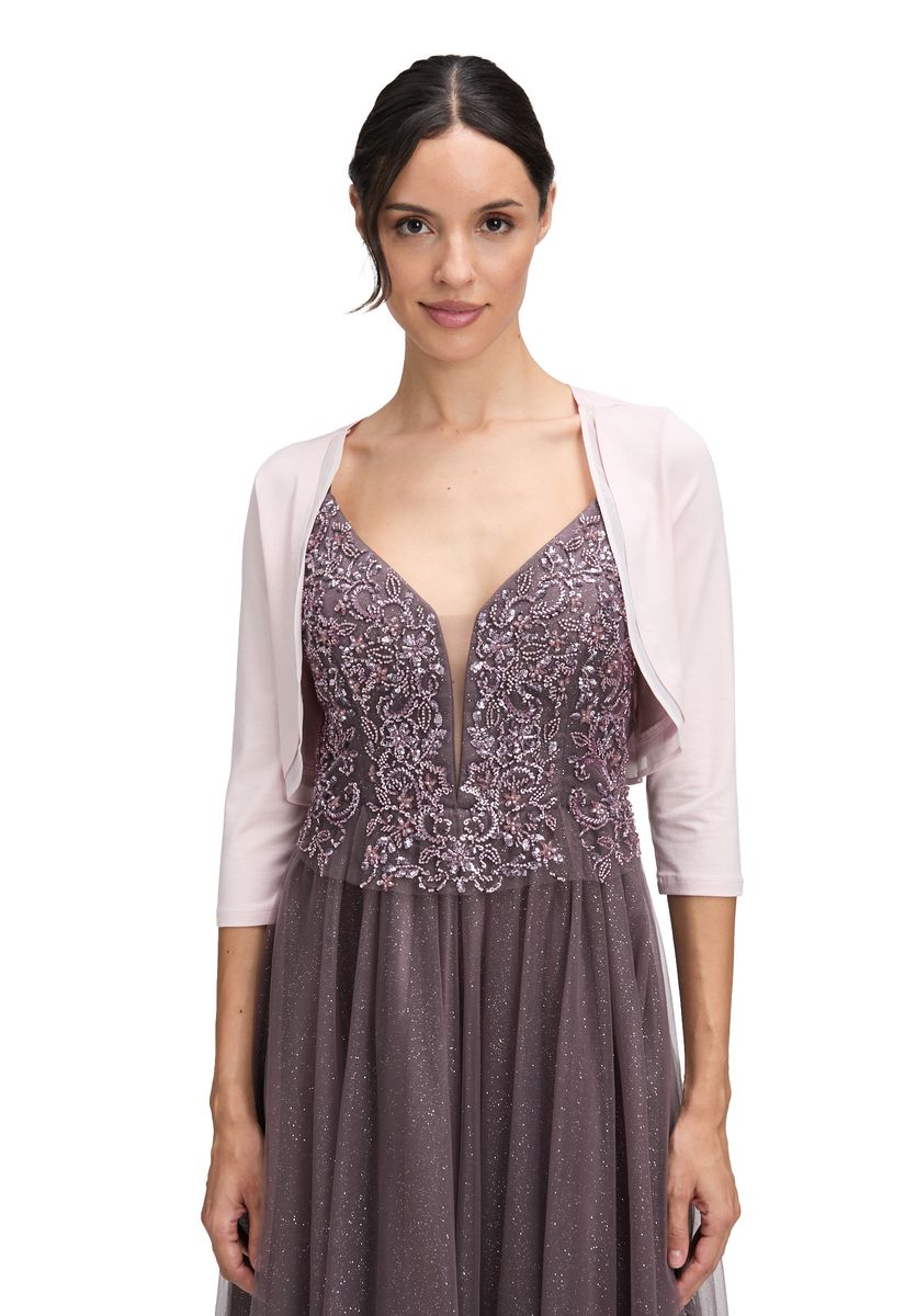 Eleganter langärmliger Jersey-Bolero