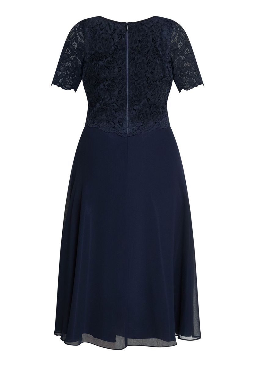 Cocktailkleid mit floraler Spitze