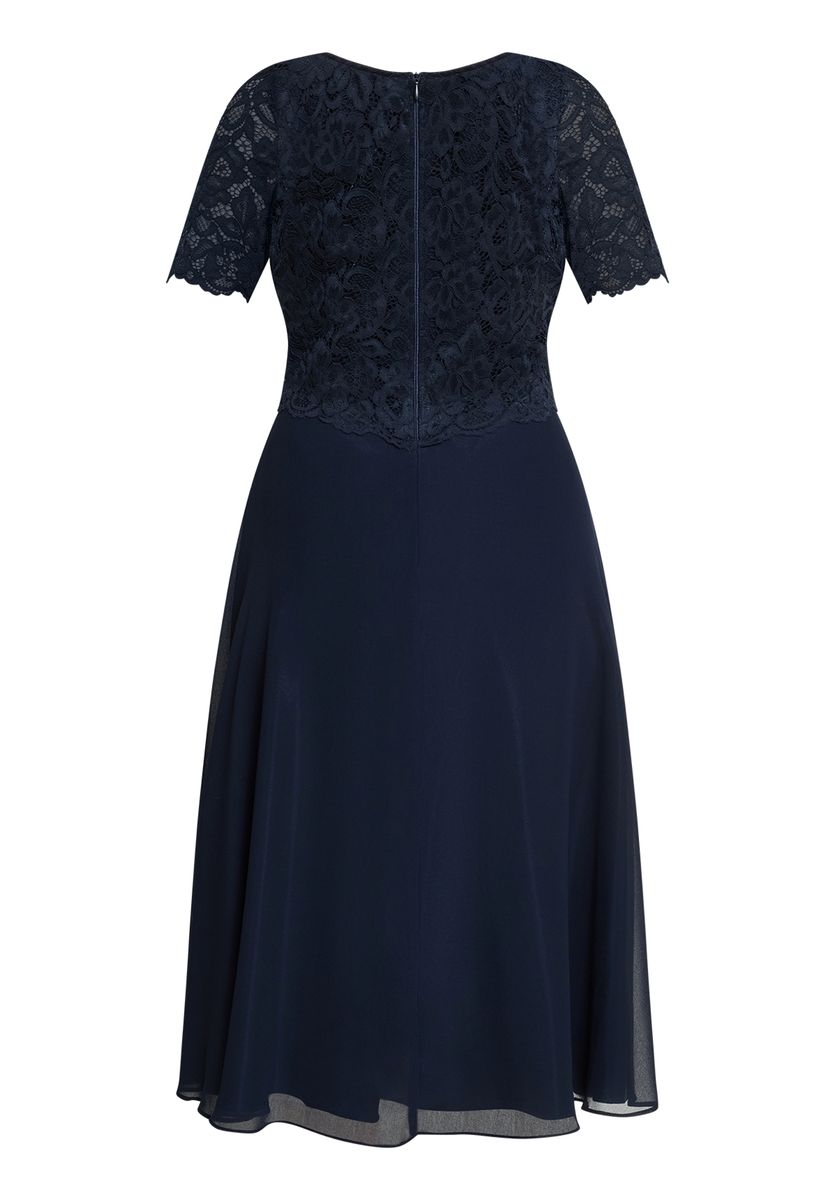 Cocktailkleid mit floraler Spitze