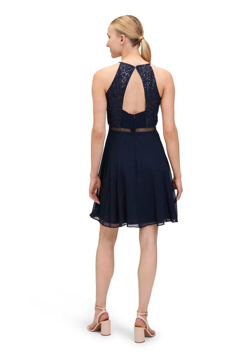 Cocktailkleid mit Pailletten und Spitze