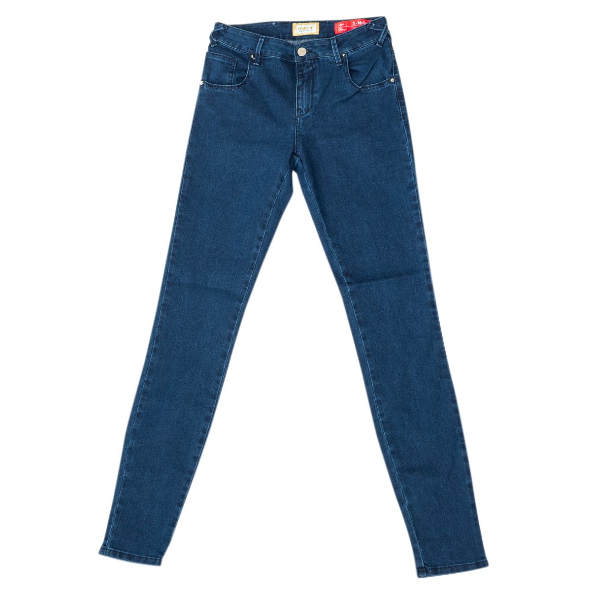 Schmal geschnittene dunkle Jeans