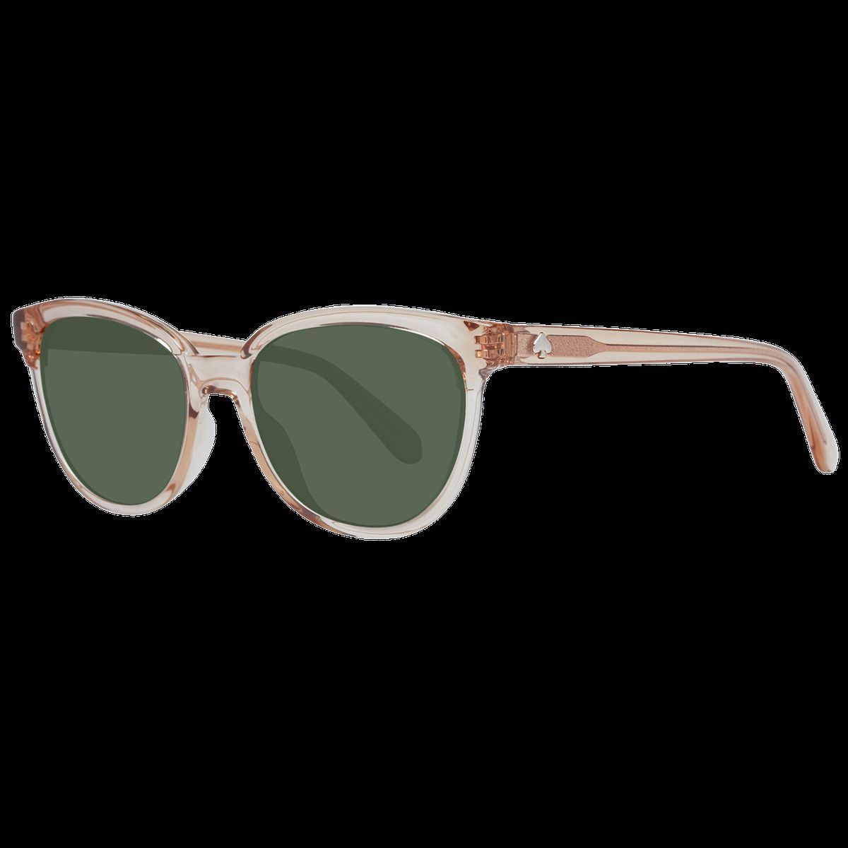 Runde Sonnenbrille mit transparentem Rahmen