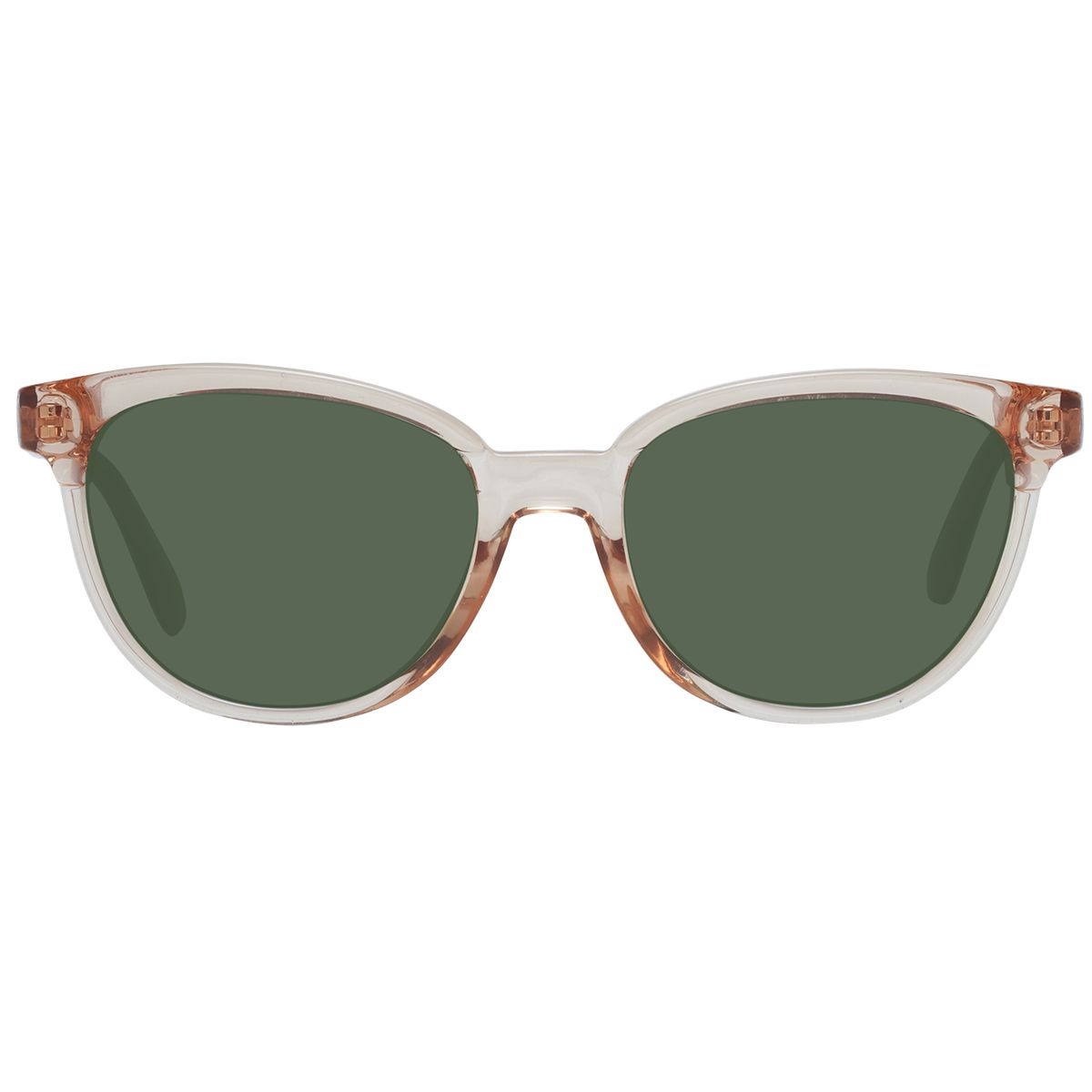 Runde Sonnenbrille mit transparentem Rahmen