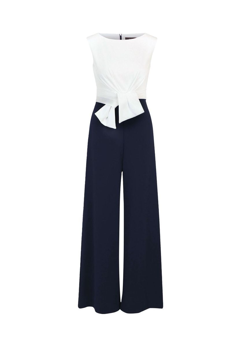 Eleganter zweifarbiger Jumpsuit mit weitem Bein